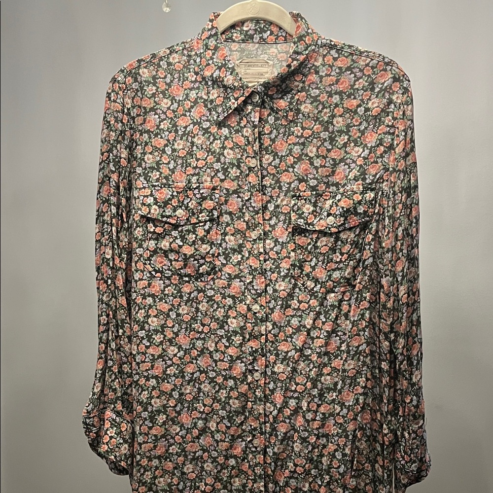 Current/Elliott Floral Print Shirt